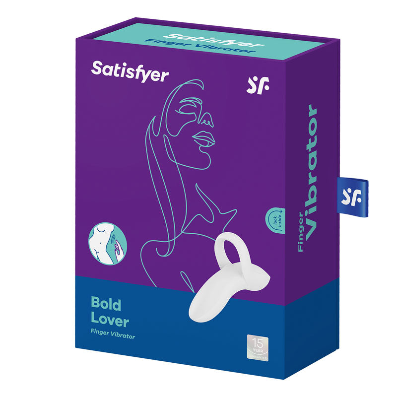 Satisfyer Bold Lover - White USB Rechargeable Finger Stimulator