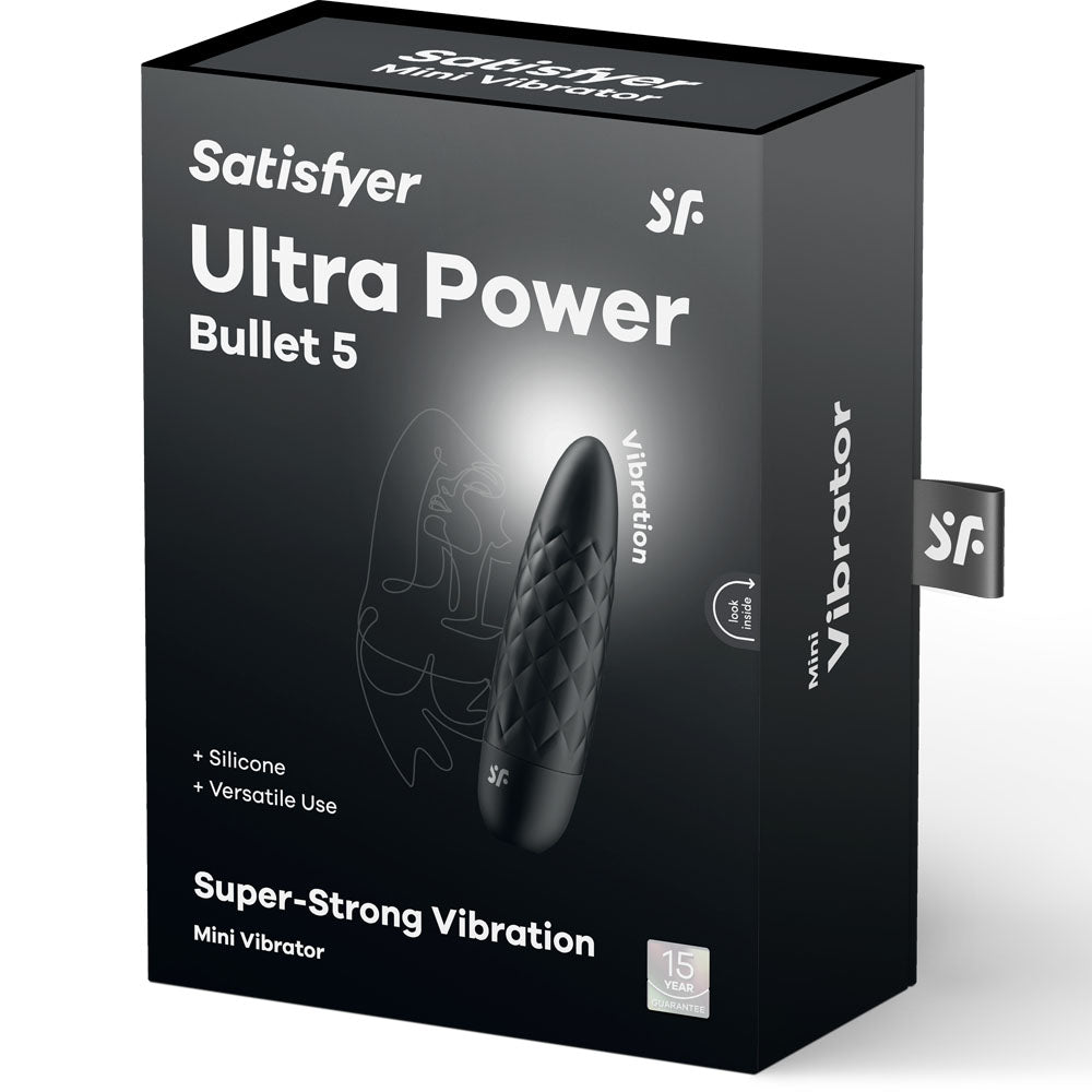 Satisfyer Ultra Power Bullet 5 - Black USB Rechargeable Bullet