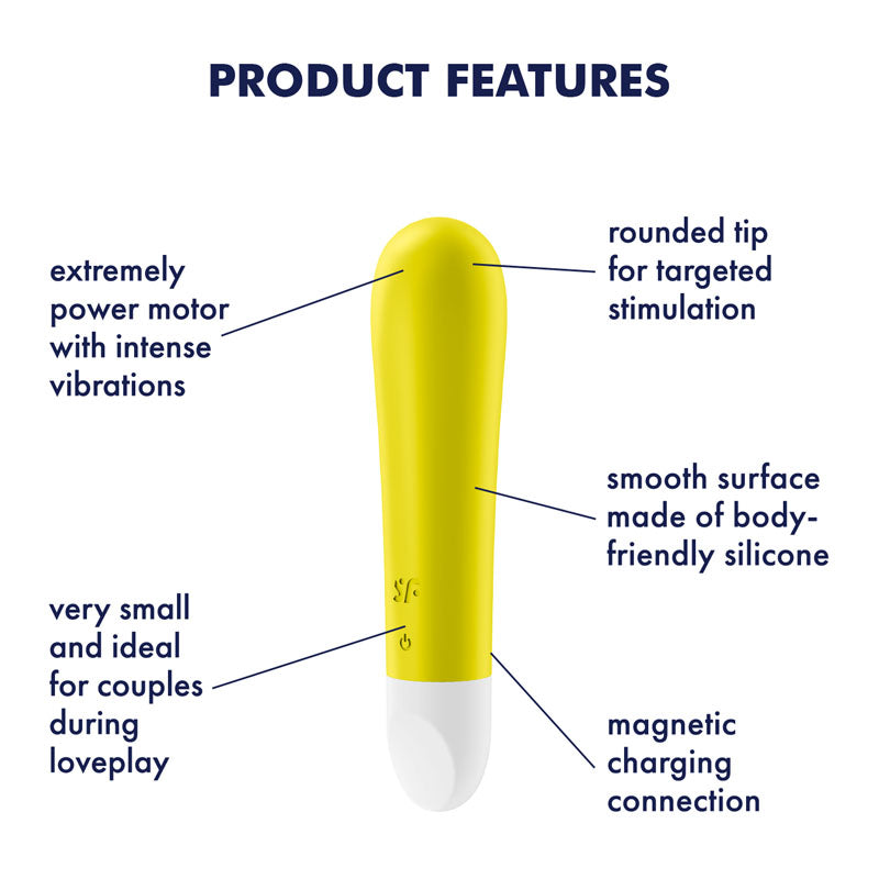 Satisfyer Ultra Power Bullet 1 - Yellow USB Rechargeable Bullet