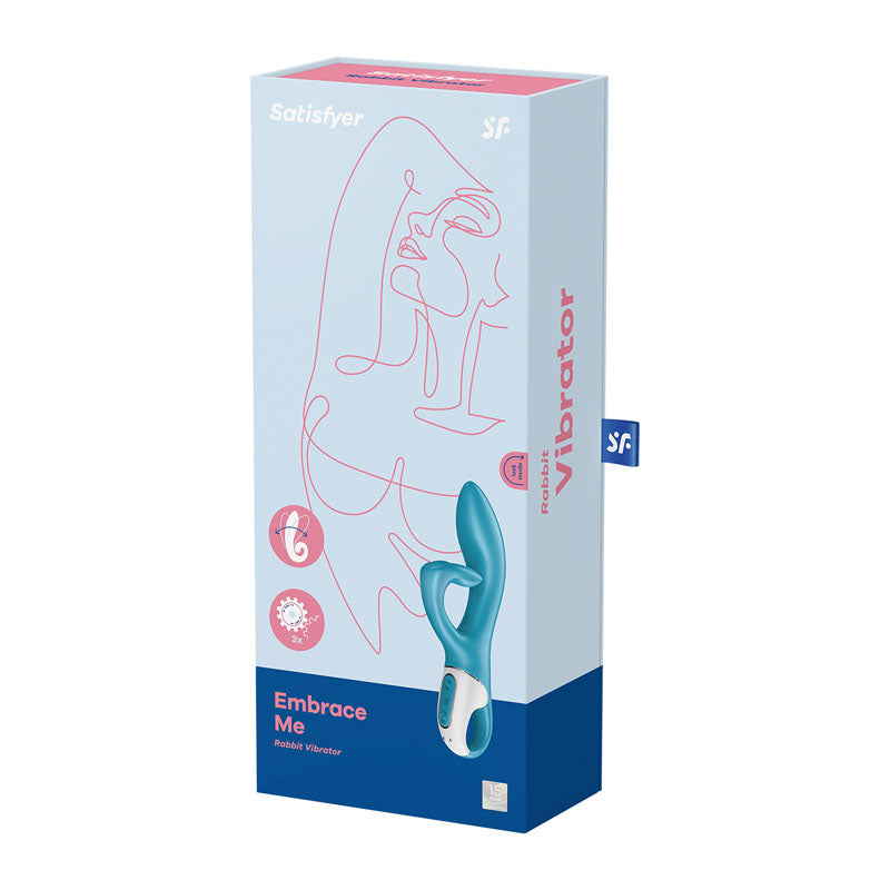 Satisfyer Embrace Me - Turquoise USB Rechargeable Rabbit Vibrator