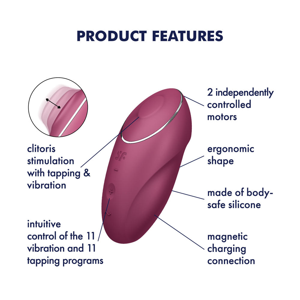 Satisfyer Tap & Climax 1 - Red