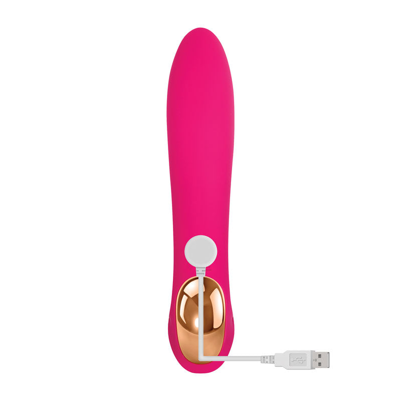 Adam & Eve EVES BLISS VIBRATOR - Pink 17.8 cm USB Rechargeable Rabbit Vibrator