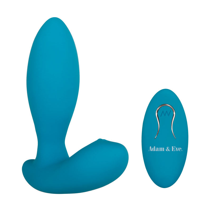 Adam & Eve G-Spot Thumper with Clit Motion Massager - Blue 11.4 cm USB Rechargeable Stimulator with Wireless Remote