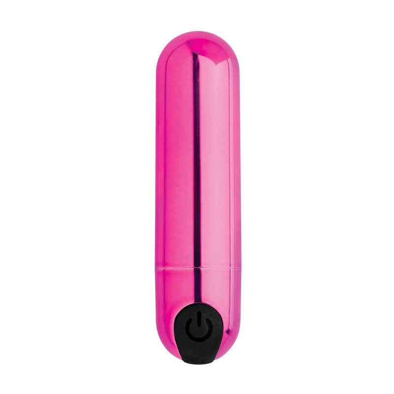 Bang! 10X Vibrating Metallic Bullet - Pink USB Rechargeable Bullet