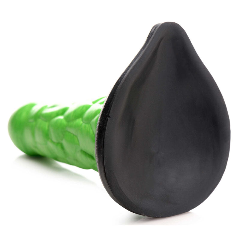 Creature Cocks Radioactive Reptile Thick Scaly Silicone Dildo - Green 19 cm Dildo