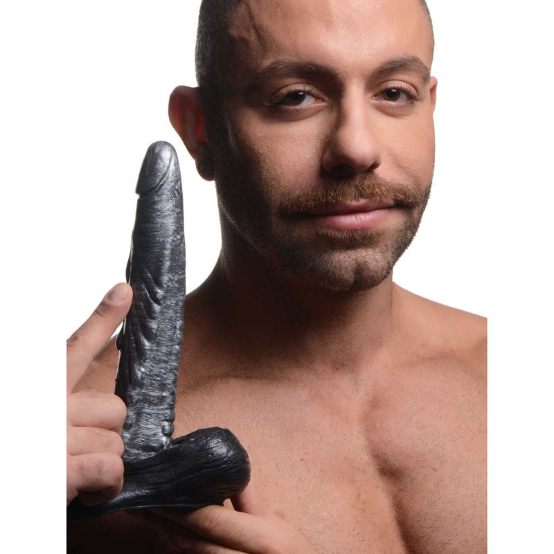 Creature Cocks The Gargoyle Rock Hard Silicone Dildo - Silver 23.6 cm Dildo