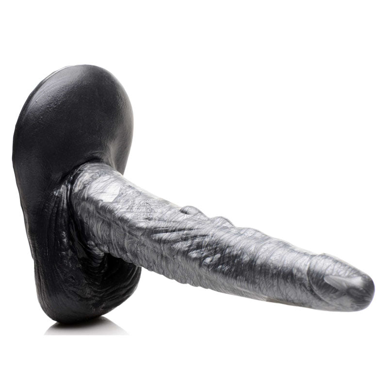 Creature Cocks The Gargoyle Rock Hard Silicone Dildo - Silver 23.6 cm Dildo