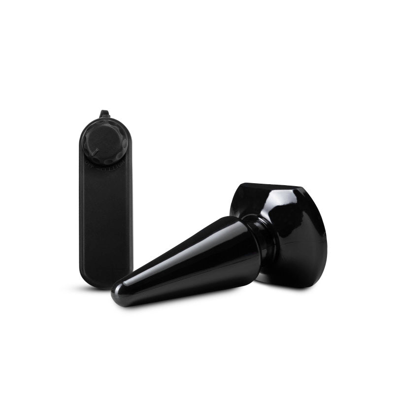 Anal Adventures Basic Vibrating Anal Pleaser - Black 10.1 cm Vibrating Butt Plug