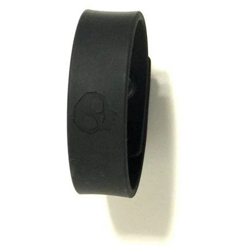 Boneyard Silicone Cock Strap Black - Black 3-Snap Adjustable Cock Ring