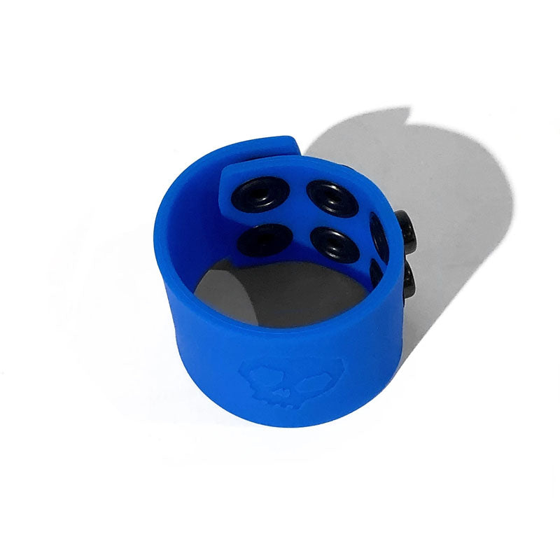 Boneyard Silicone Ball Strap Blue - Blue 3-Snap 4 cm Adjustable Ball Stretcher Ring