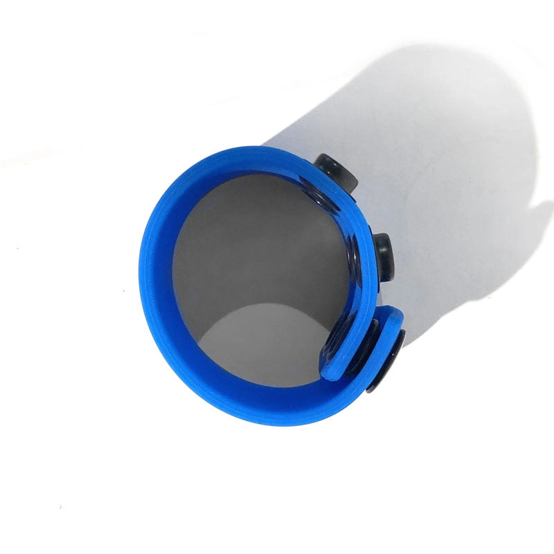 Boneyard Silicone Ball Strap Blue - Blue 3-Snap 4 cm Adjustable Ball Stretcher Ring