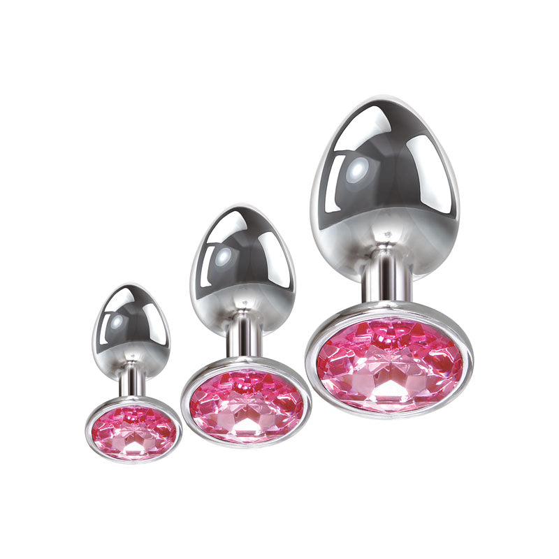 Adam & Eve Pink Gem Anal Plug Set