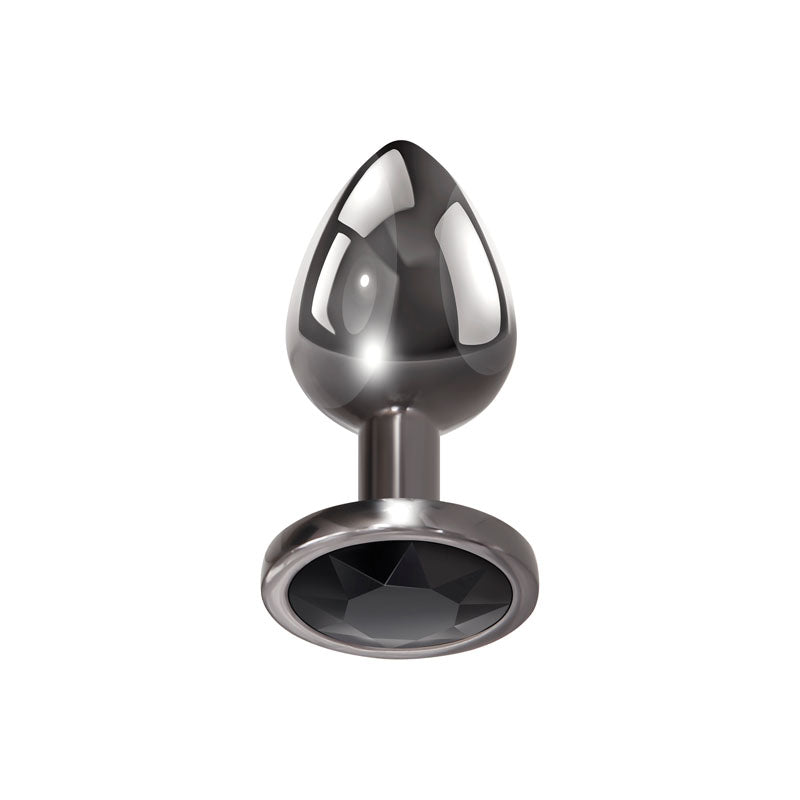 Evolved Black Gem Anal Plug Set - Metallic Butt Plugs - Set of 3 Sizes