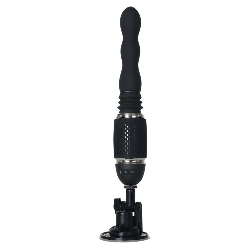 Evolved Thrust & Go - Black 15 cm USB Rechargeable Thrusting Vibrator with Interchangable Shafts