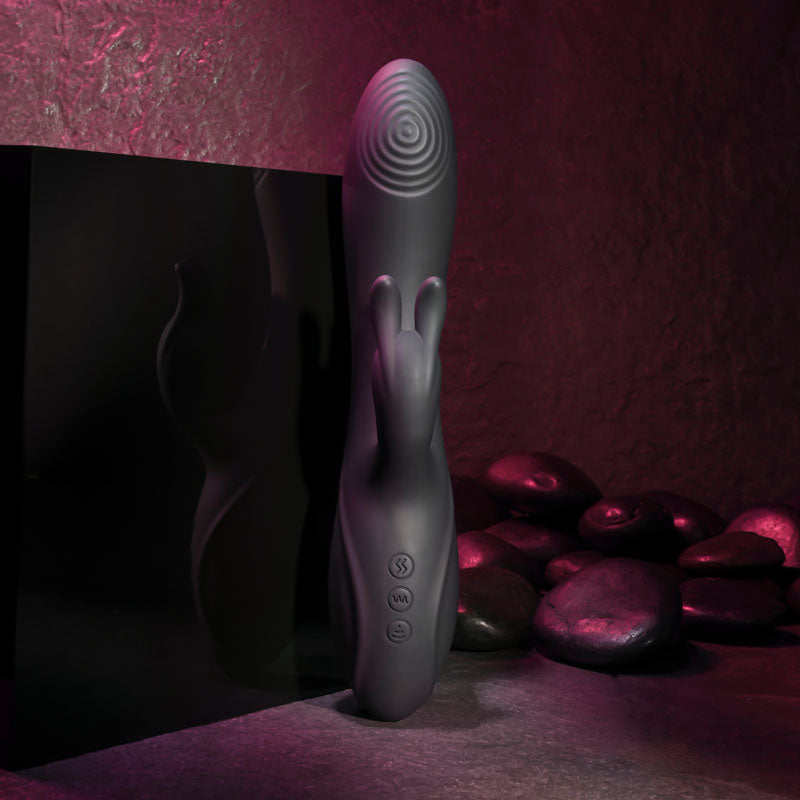 Evolved RABBIT HOLE - Black 21.2 cm USB Rechargeable Rabbit Vibrator