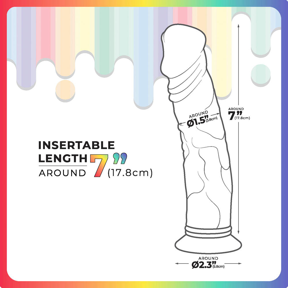 Jellido 18cm Dildo - Clear Coloured 18 cm Dildo