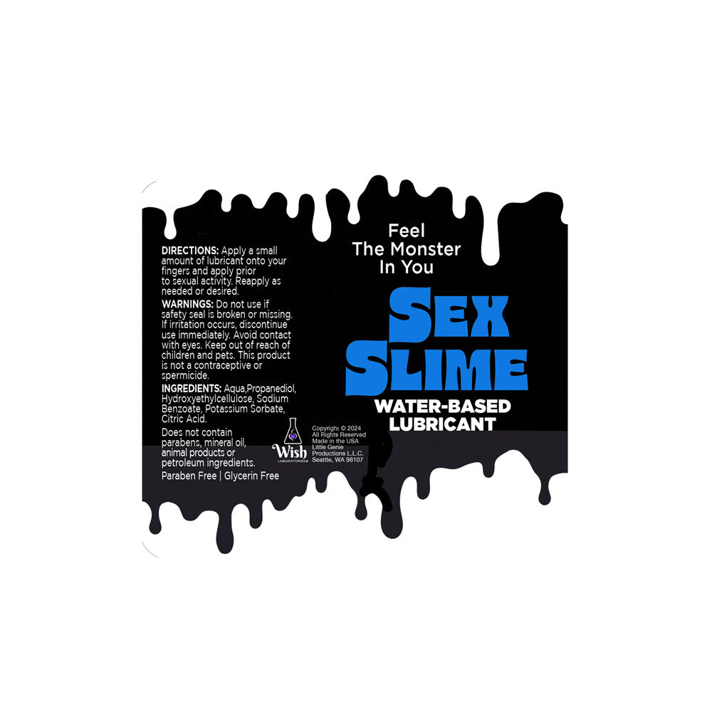 Sex Slime - Blue - Blue Water Based Lubricant - 120 ml Bottle