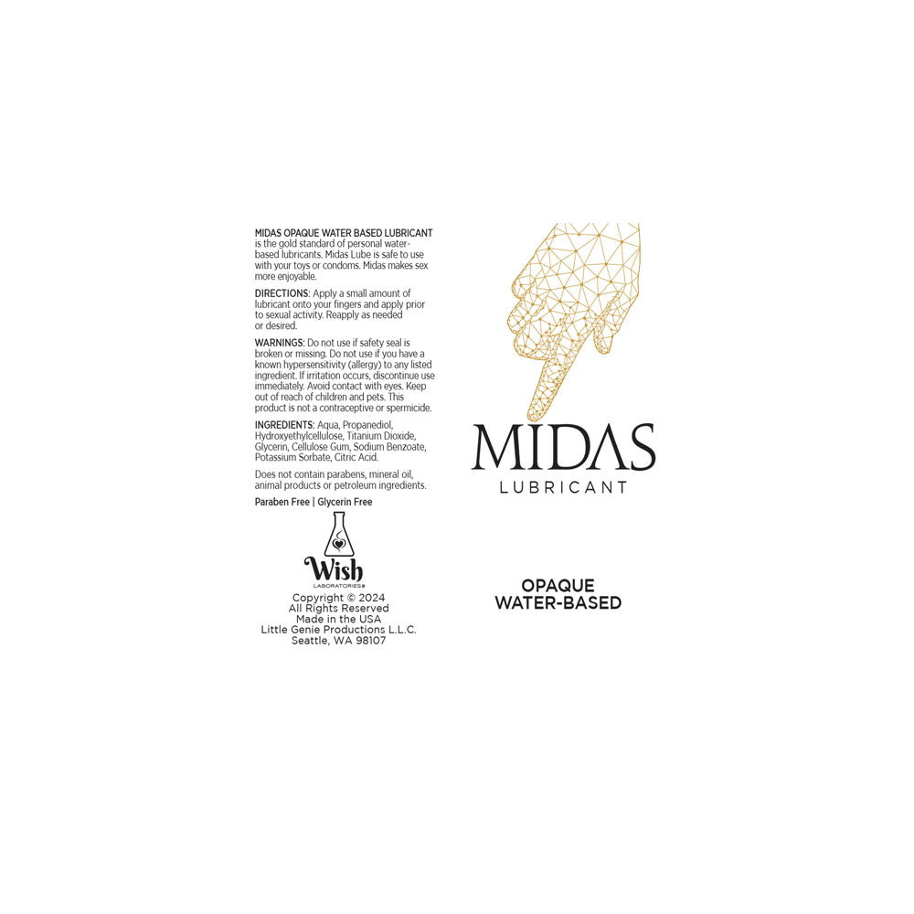 Midas Opaque Water Based Lubricant - 118 ml