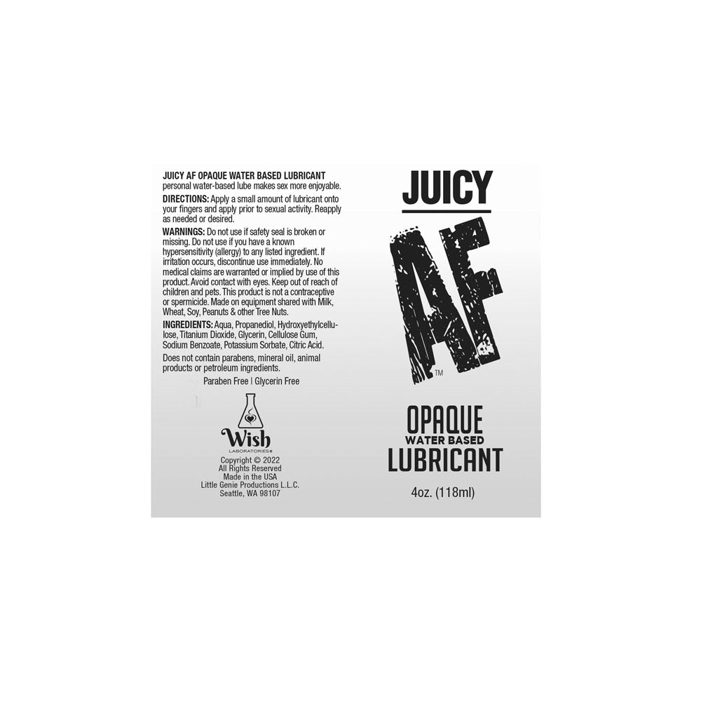 Juciy AF - Waterbased Opaque Lube - 59 ml