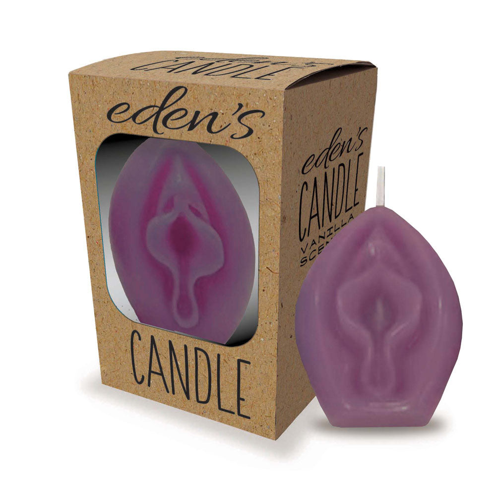 Eden's Candles Vagina - Vanilla - Display of 12 - Coloured Vanilla Scented Candles - Set of 12