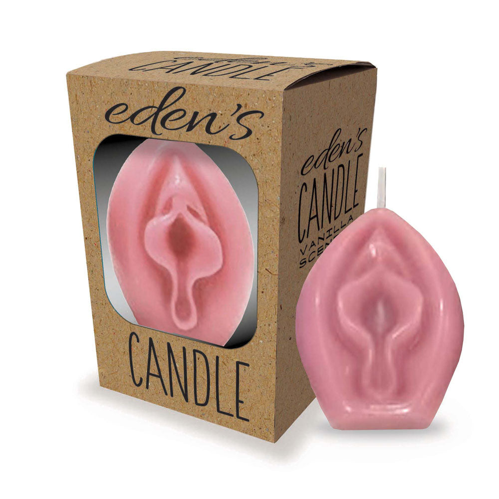 Eden's Candles Vagina - Vanilla - Display of 12 - Coloured Vanilla Scented Candles - Set of 12