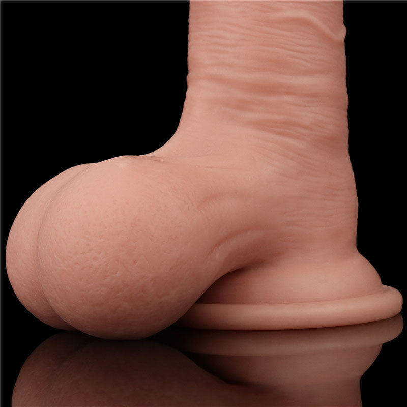 Sliding Skin Dual Layer Dong - Flesh 19.5 cm (7.8'') Dong with Flexible Skin