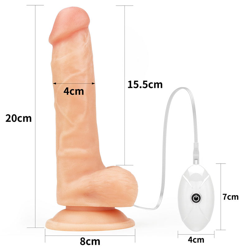 Ingen Vibrating Easy Strap-On Set - Flesh 19 cm (7.5'') Vibrating Strap-On