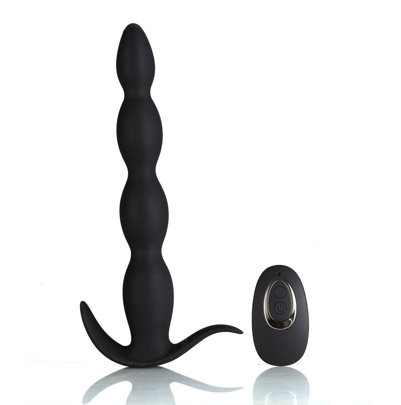 Maia Mason - Black 23.6 cm USB Rechargeable Anal Beads with Wireless Remote