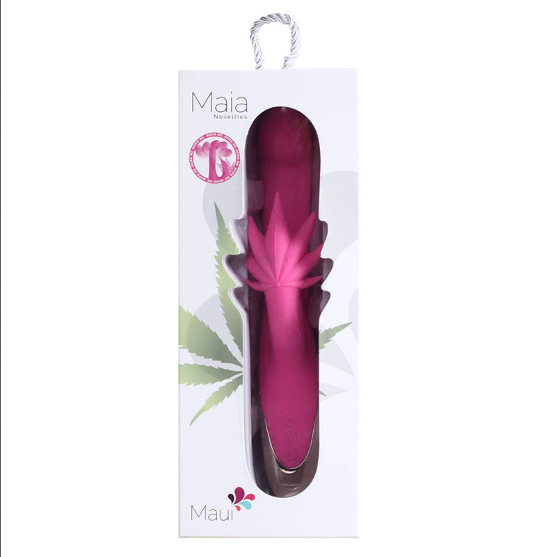 Maia Maui 420 - Pink 21.6 cm USB Rechargeable Rabbit Vibrator