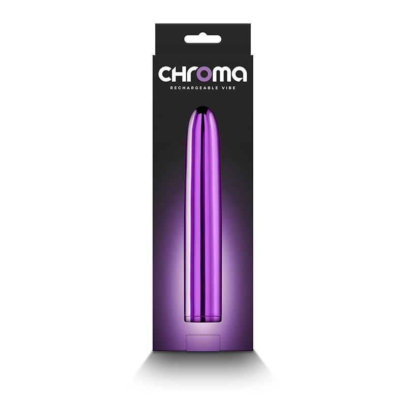 Chroma - Purple - Metallic Purple 17 cm USB Rechargeable Vibrator