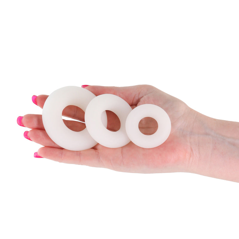 Firefly - 3pc Bubble Rings - White