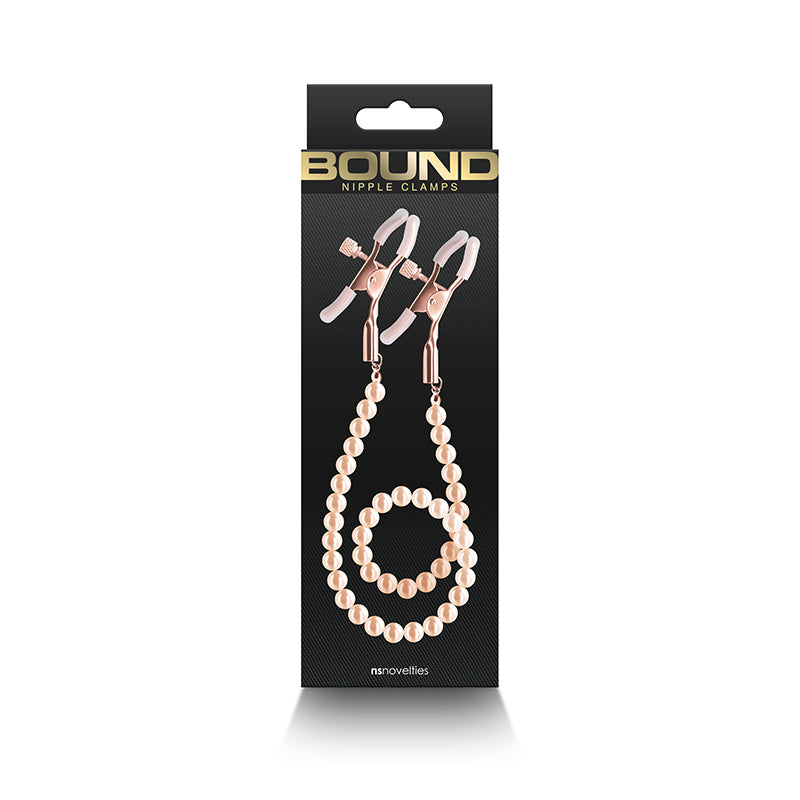 Bound Nipple Clamps - DC1 - Rose Gold