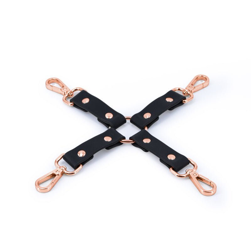 Bondage Couture Hog Tie - Black - Blue Hog Tie Restraint (No Cuffs Included)