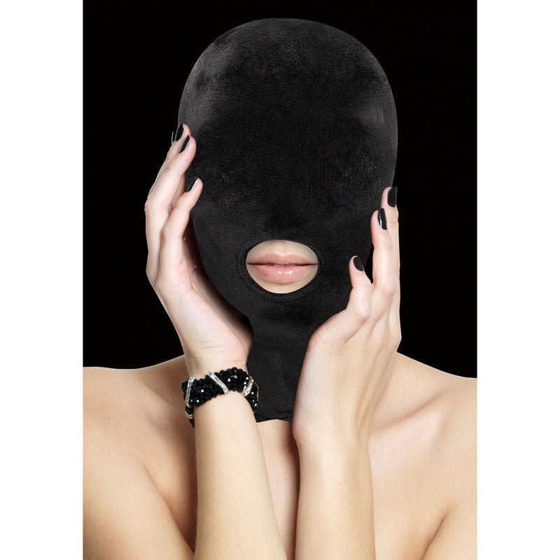 Ouch! Velvet & Velcro Mask with Mouth Opening