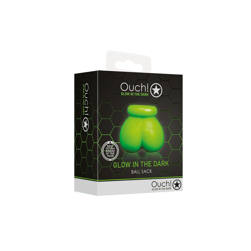 OUCH! Glow In The Dark Ball Sack - Glow in Dark Ball Restraint