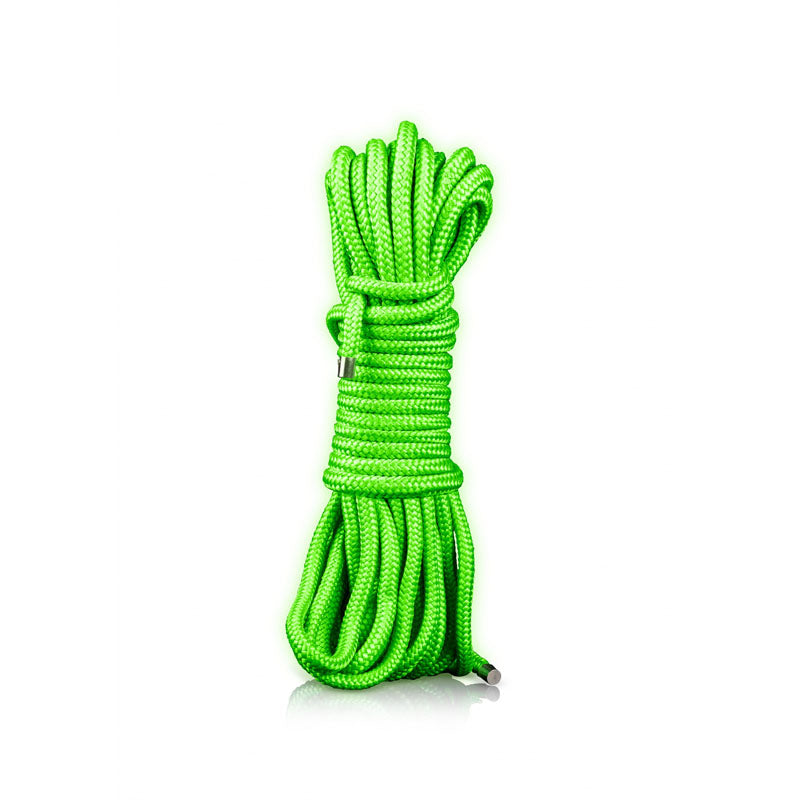 OUCH! Glow In The Dark Rope - 10m - Glow in Dark Bondage Rope - 10 metre length