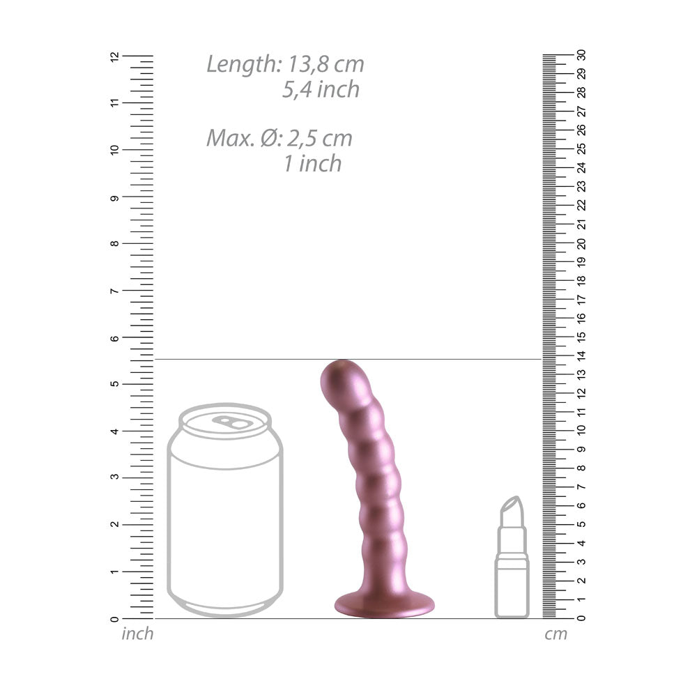 OUCH! Beaded Silicone G-Spot Dildo - 5'' / 13cm