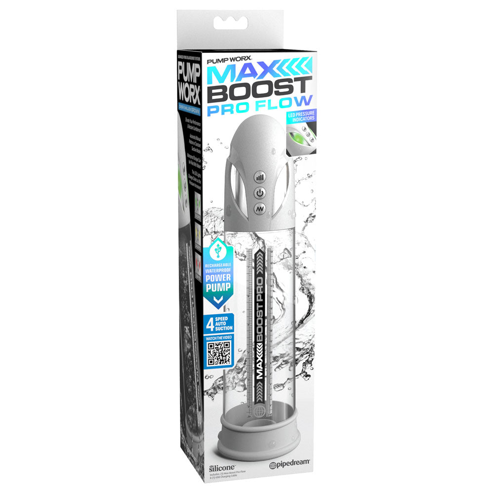 Pump Worx Max Boost Pro Flow - White