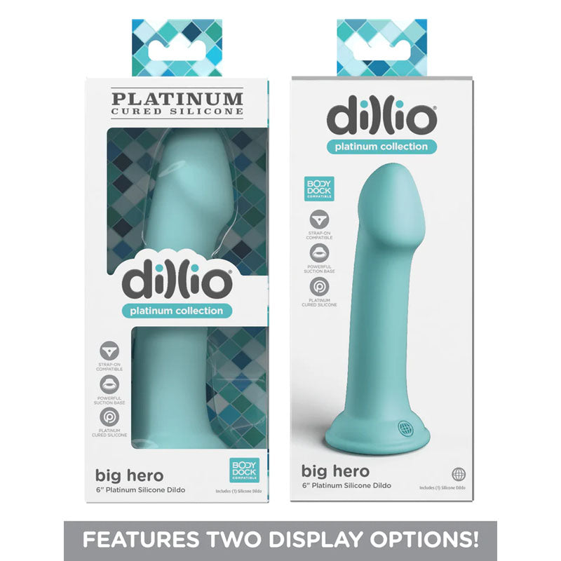 Dillio Platinum Big Hero - Teal - Teal 15.2 cm (6'') Dong