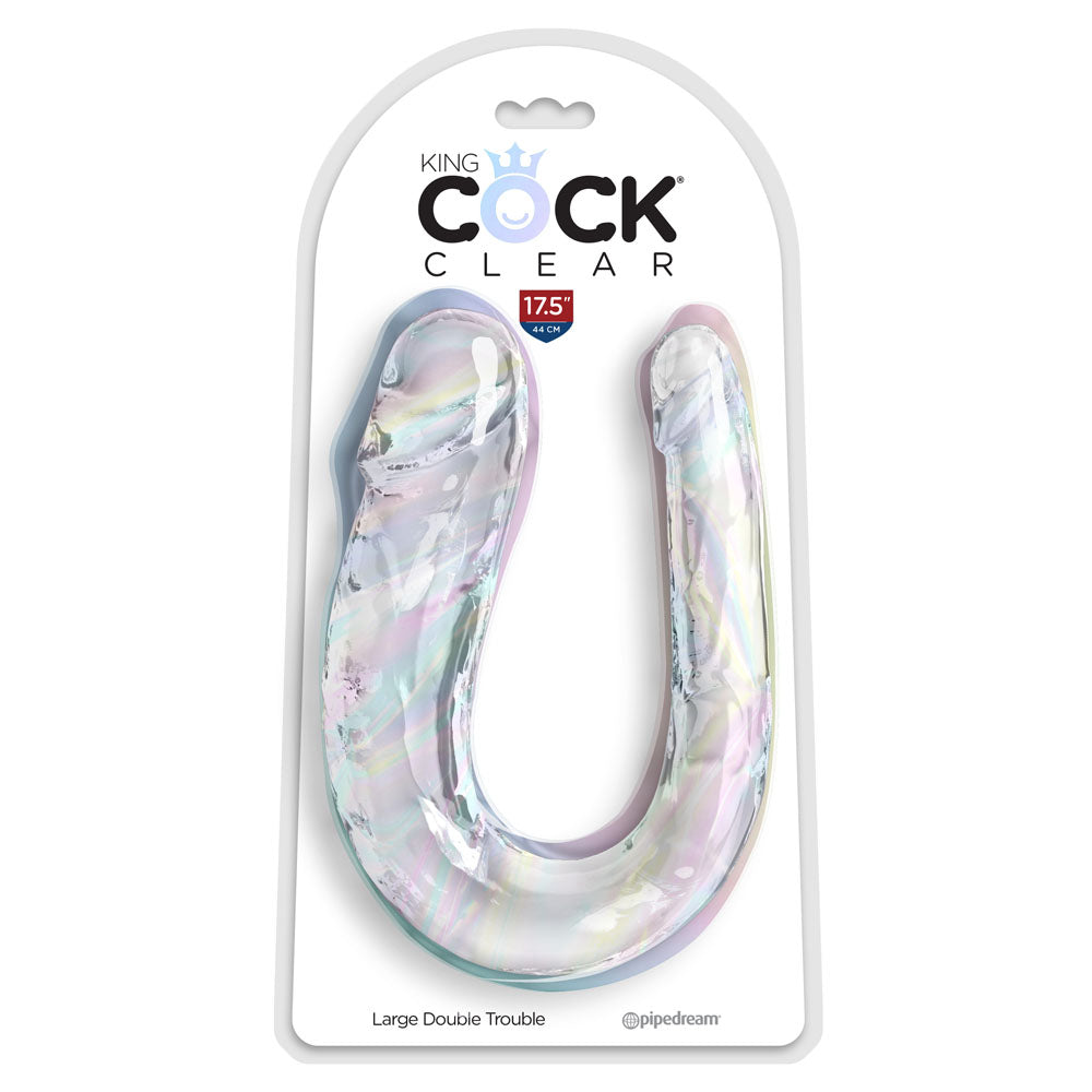 King Cock Clear Large Double Trouble