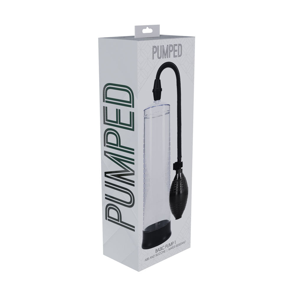 PUMPED Basic Pump 1 - Transparent - Clear Penis Pump