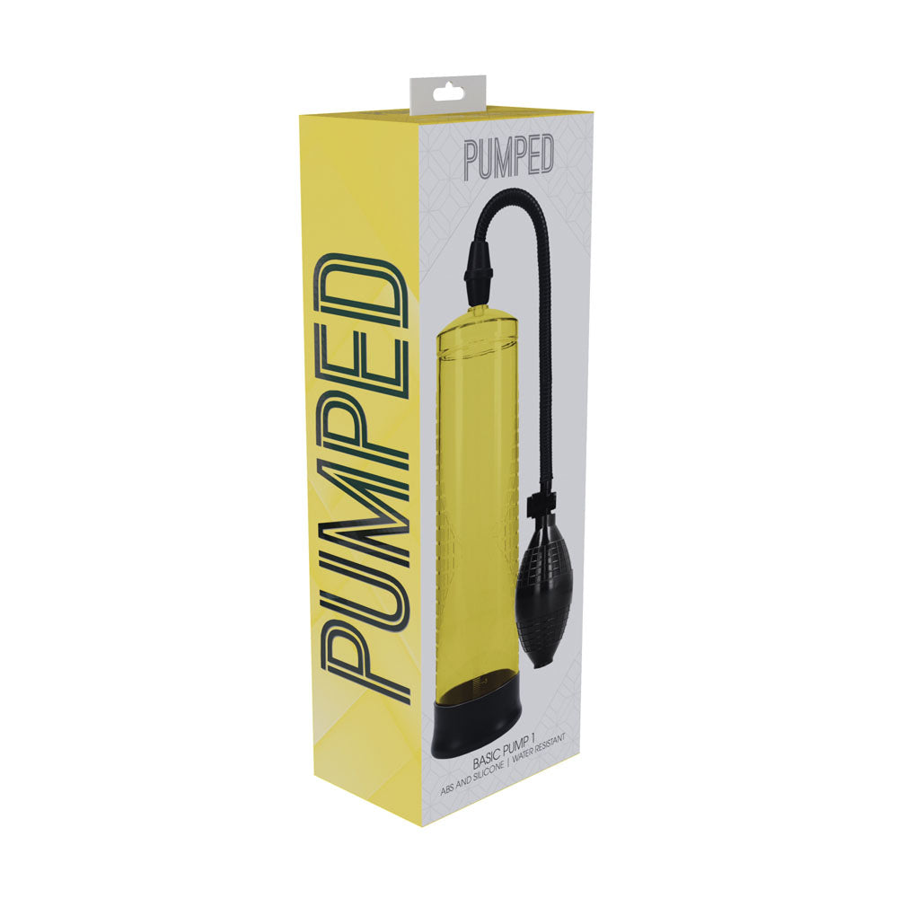 PUMPED Basic Pump 1 - Yellow - Yellow Penis Pump