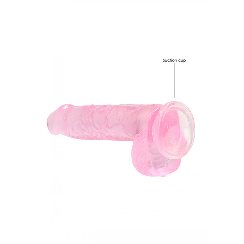 RealRock 6'' Realistic Dildo With Balls - Pink 15.2 cm Dong