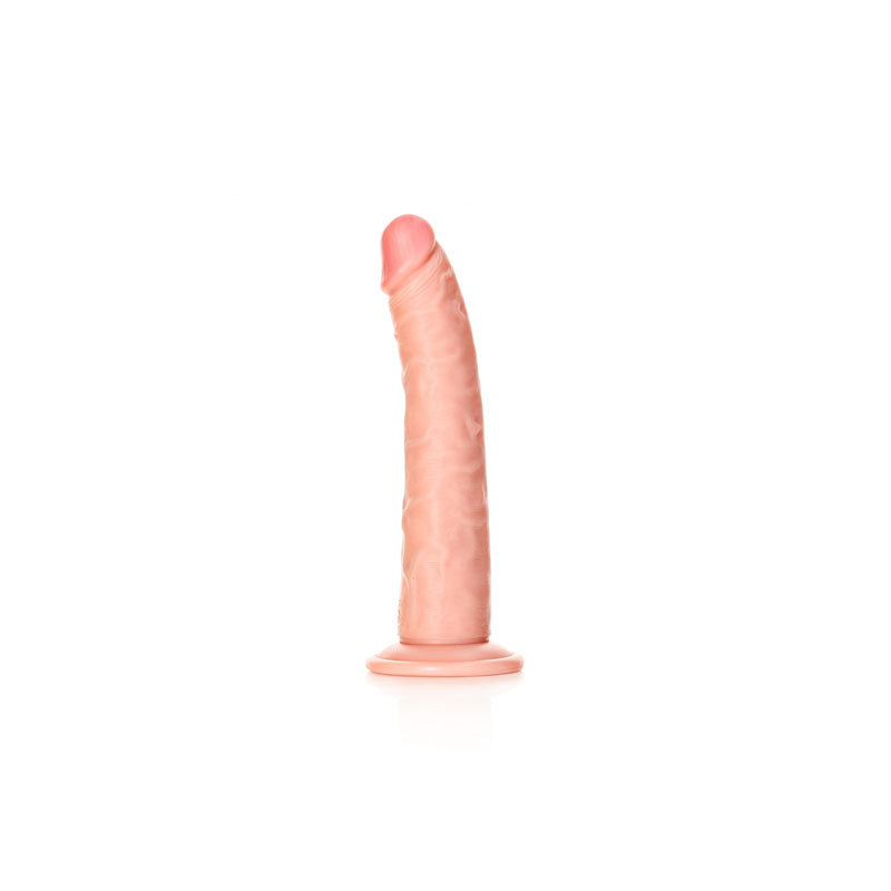 REALROCK Realistic Slim Dildo with Suction Cup - 20.5cm - Flesh 20.5 cm (8'') Dong