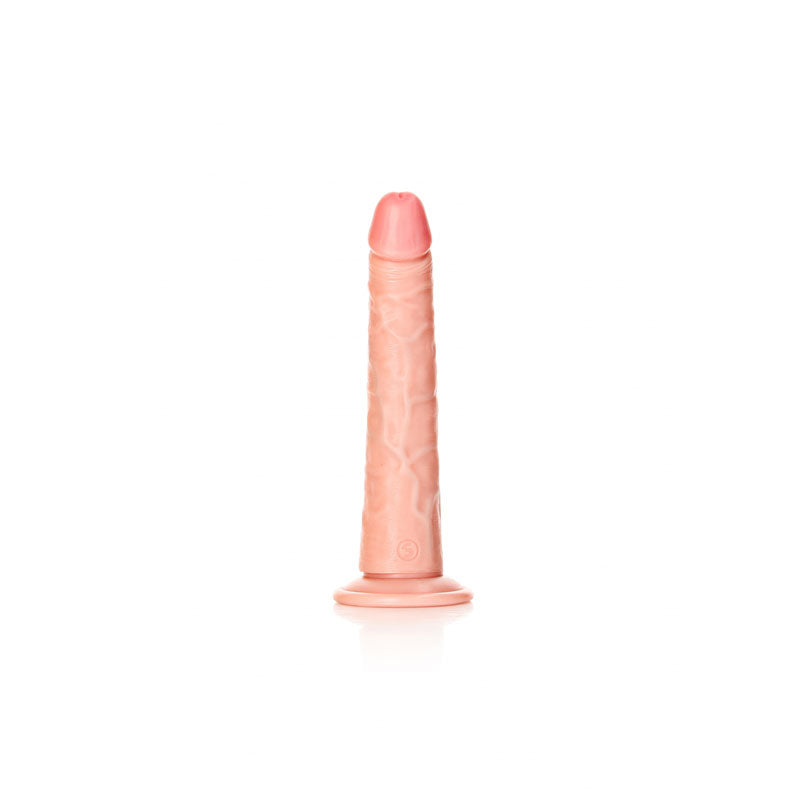 REALROCK Realistic Slim Dildo with Suction Cup - 20.5cm - Flesh 20.5 cm (8'') Dong