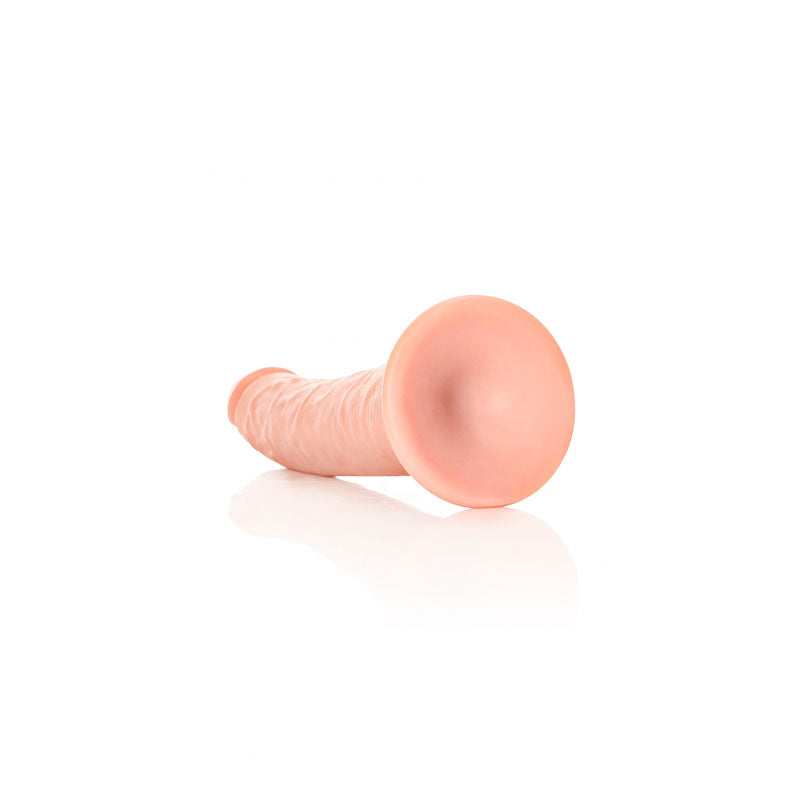 REALROCK Realistic Slim Dildo with Suction Cup - 20.5cm - Flesh 20.5 cm (8'') Dong