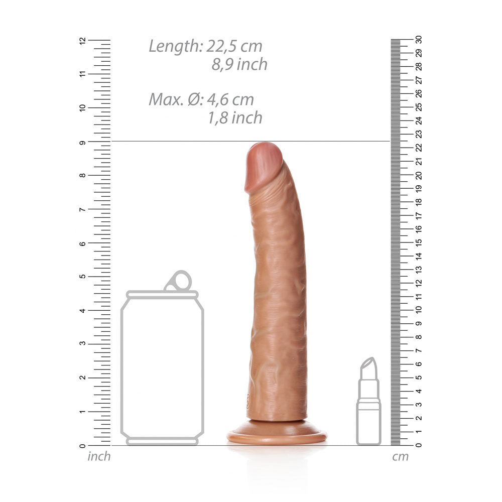 REALROCK Realistic Slim Dildo with Suction Cup - 20.5cm