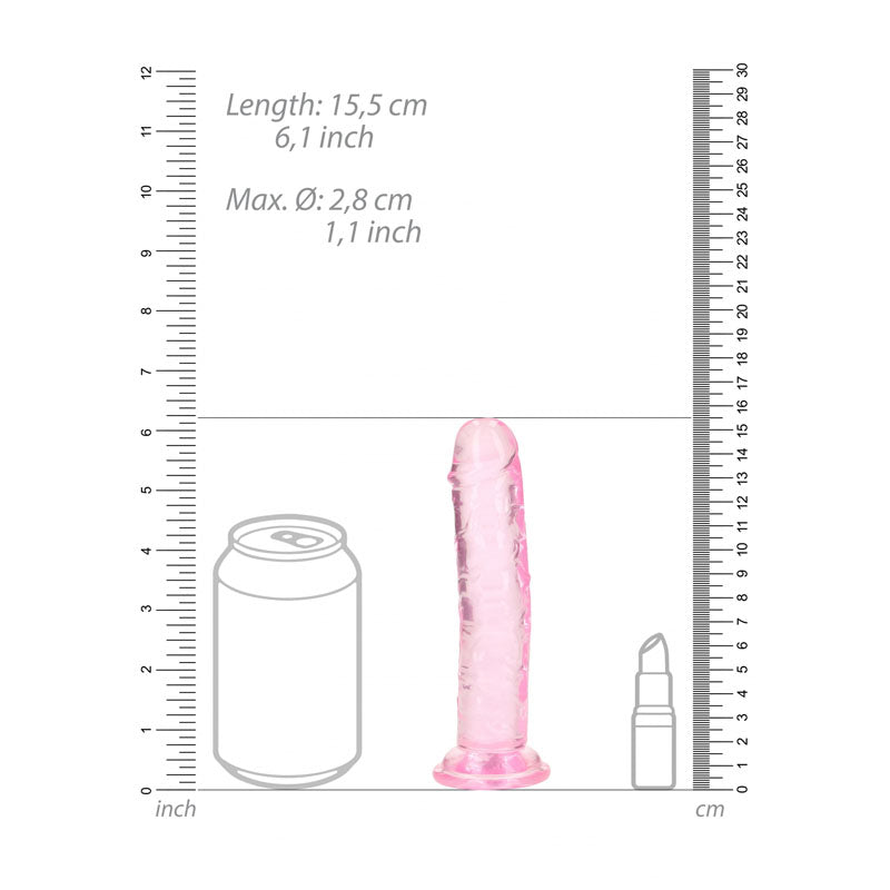 REALROCK 15.5 cm Straight Dildo -