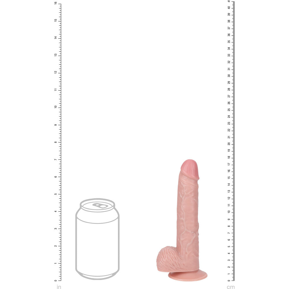 REALROCK 18cm Vibrating Cock + Balls - Flesh