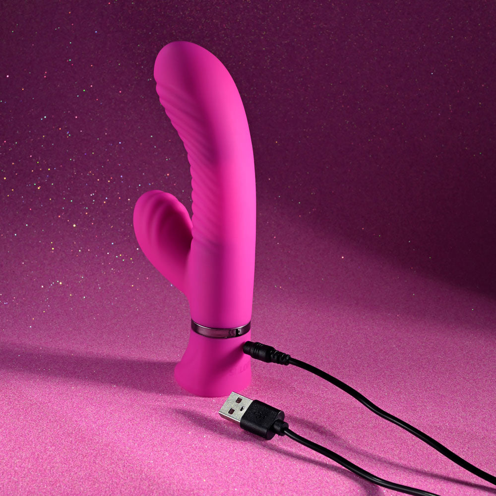 Selopa NEXT WAVE - Pink 16.4 cm USB Rechargeable Dual Vibrator